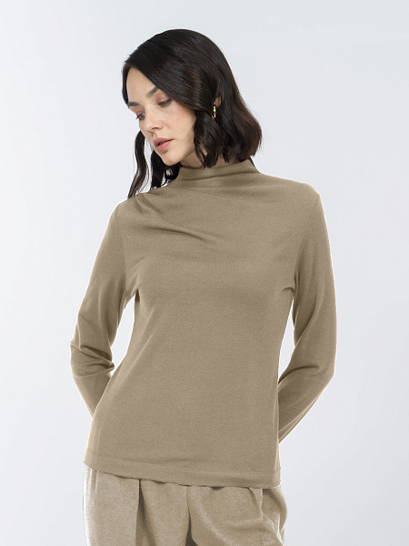 Блуза из мягкого трикотажа с овечьей шерстью