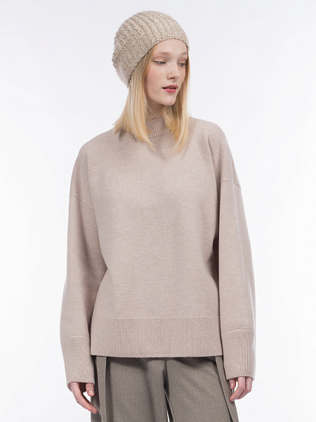 Шапка из меланжевой пряжи