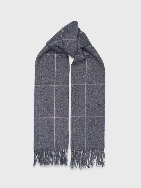 Шарф с клетчатым принтом