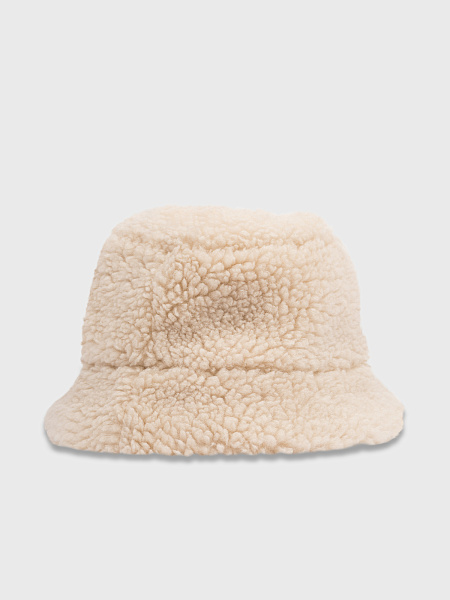 Панама с шерстью молочная