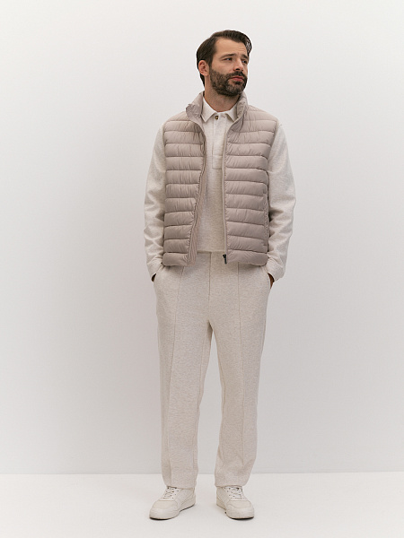 Свитшот из меланжевого хлопкового трикотажа