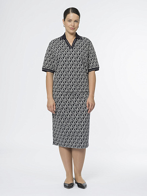 Юбка из рельефного трикотажного жаккарда