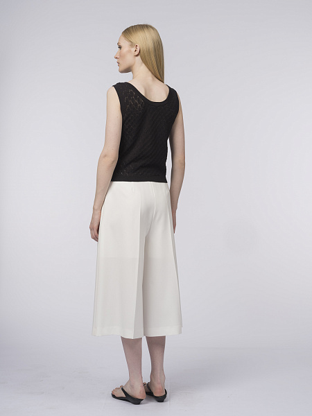 Ажурный вязаный топ