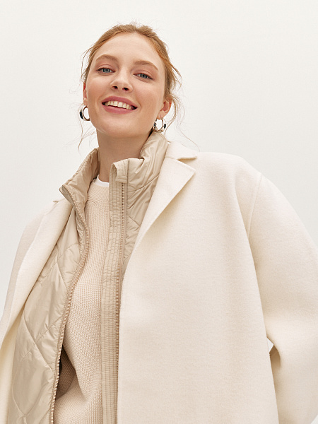 Полупальто из шерсти