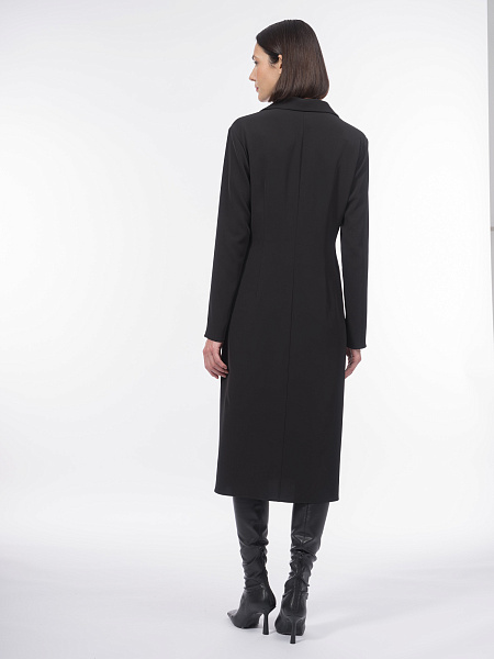 Платье с длинным рукавом на молнии