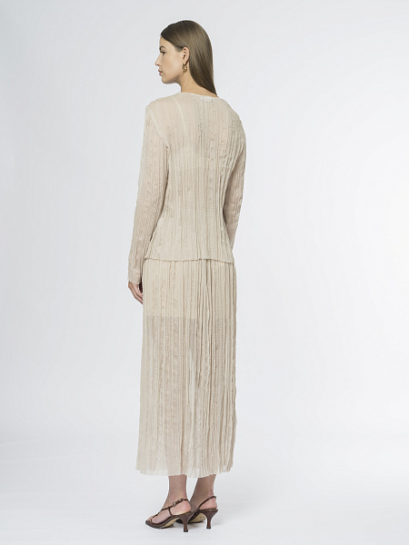 Блуза из жатой ткани