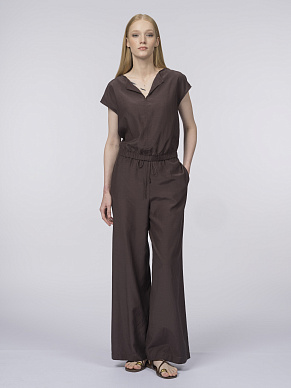 Брюки на резинке из вискозы и хлопка