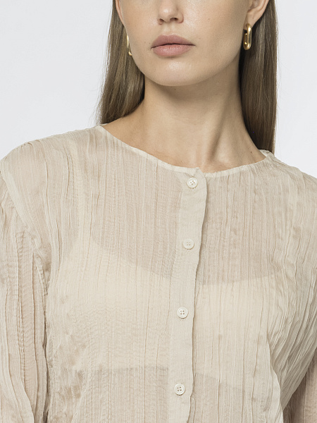 Блуза из жатой ткани