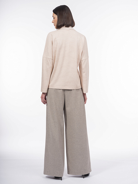 Прямые шерстяные брюки