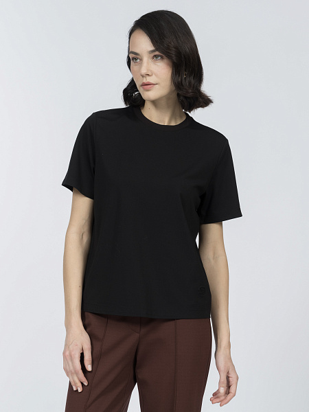 Базовая футболка из вискозного трикотажа