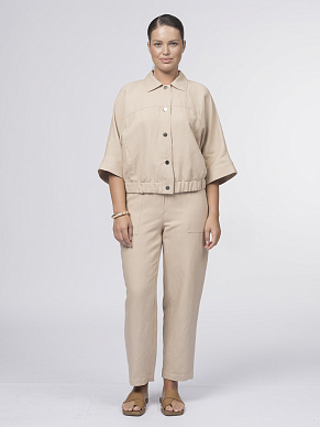 Легкая куртка изо льна и вискозы