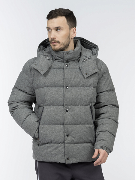 Куртка из плащевки с визуальным эффектом текстиля, утепленная синтепухом