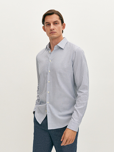 Рубашка из хлопка в полоску