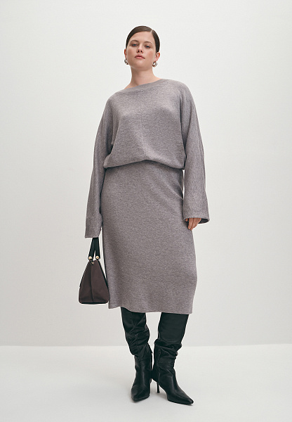 Трикотажная юбка на резинке