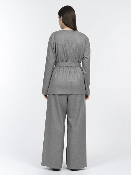 Прямые брюки из мягкой шерстяной ткани