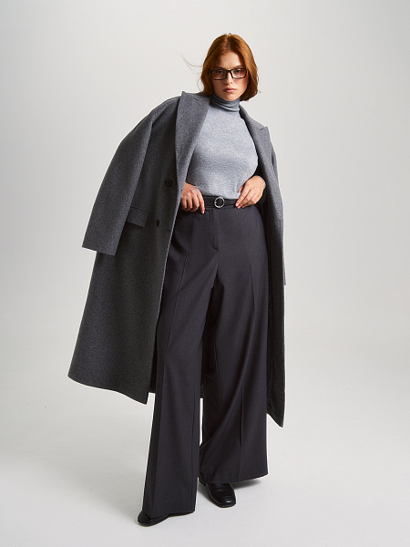 Брюки со стрелками из костюмной ткани