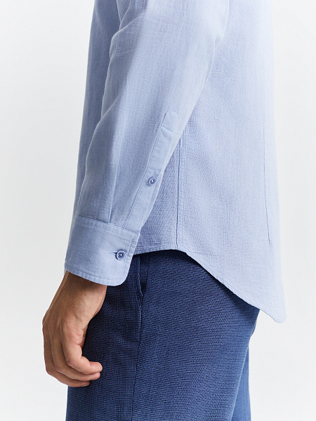 Рубашка из хлопка и льна