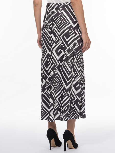 Юбка из 100% вискозы с геометрическим принтом
