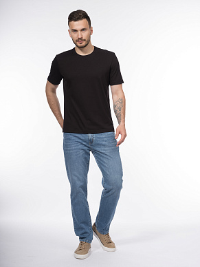 Футболка slim fit из мерсеризованного хлопка