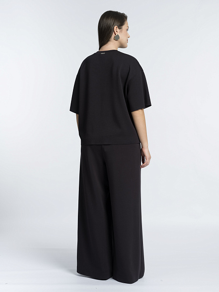 Брюки палаццо из вискозного неопрена
