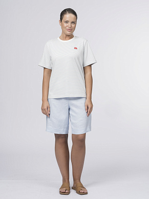 Хлопковая футболка в морском стиле