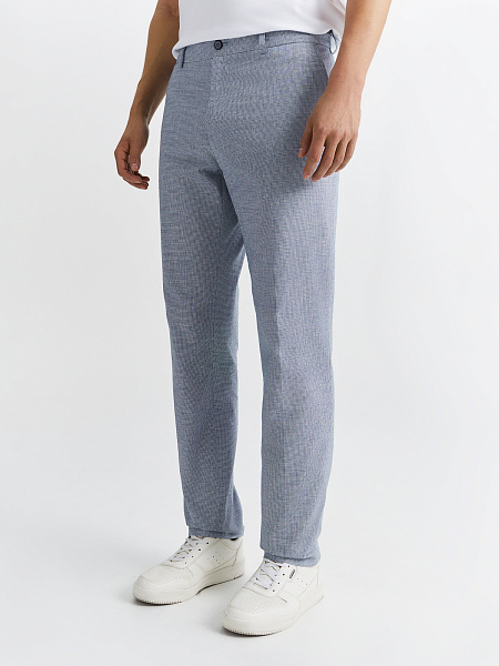 Брюки из хлопка и льна