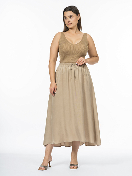 Асимметричная струящаяся юбка