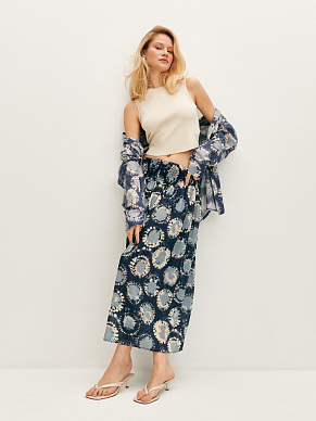 Юбка с абстрактным принтом