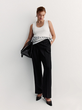 Базовый топ из вискозного трикотажа