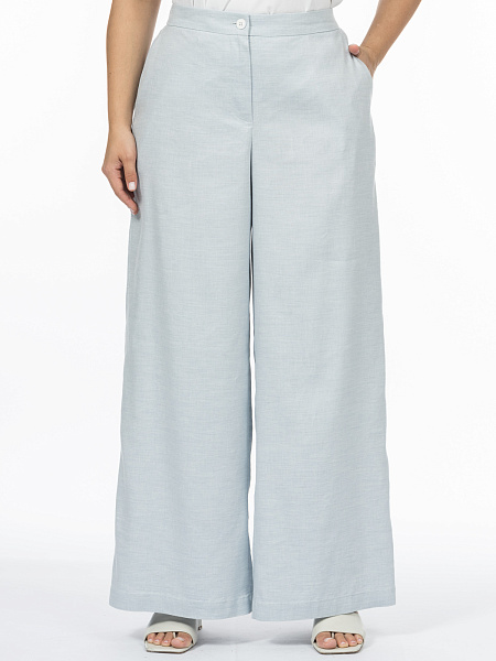 Брюки изо льна и вискозы