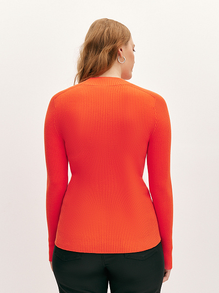 Водолазка хлопковая в рубчик