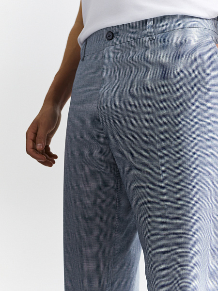 Брюки из хлопка и льна