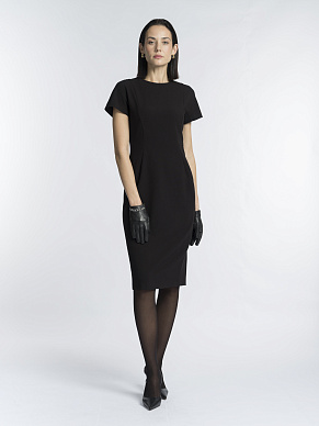 Платье-футляр из вискозной костюмной ткани