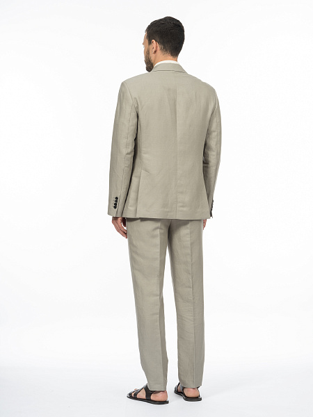 Брюки изо льна и вискозы