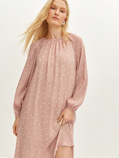 Платье с принтом "polka-dot"