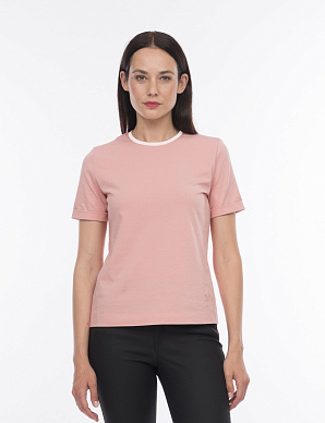 Футболка из мерсеризованного хлопка с кантом