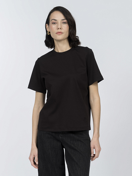 Базовая футболка из мерсеризованного хлопка