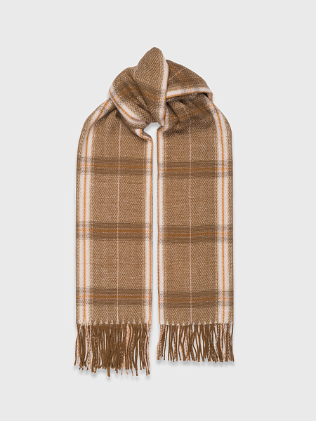 Шарф с клетчатым принтом