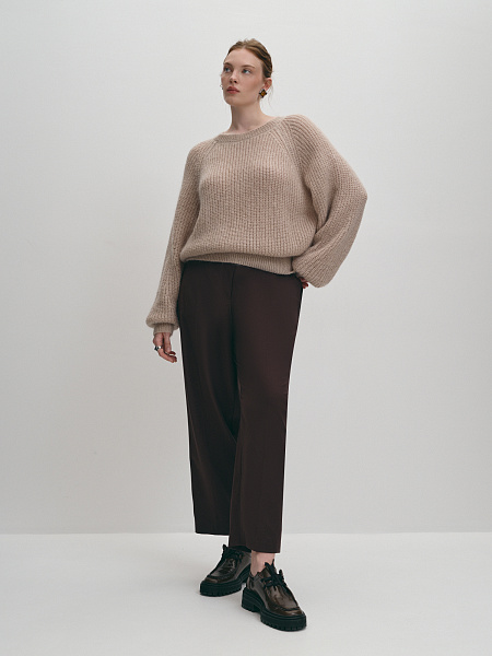 Вязаный джемпер крупной вязки