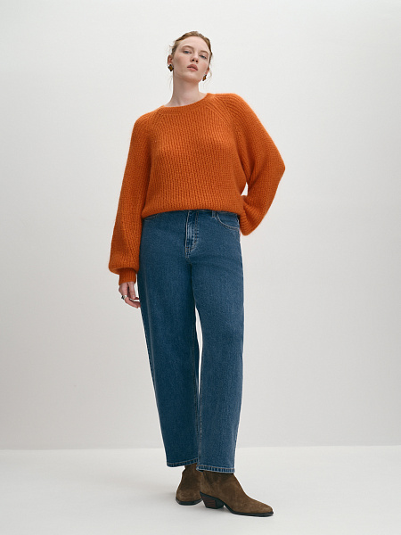 Вязаный джемпер крупной вязки