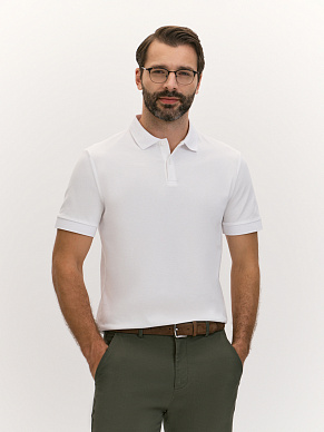 Поло из хлопкового трикотажа