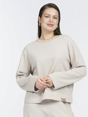 Свитшот из хлопкового трикотажа