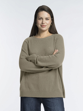 Джемпер с длинным рукавом из кашемира и шерсти