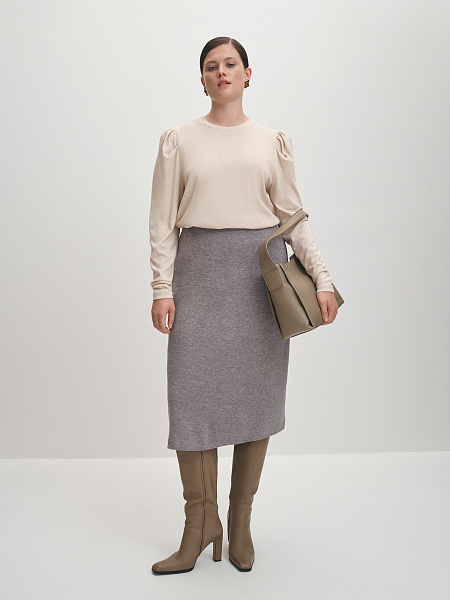 Блуза с длинными рукавами жиго