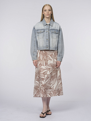 Куртка-джинсовка из голубого денима