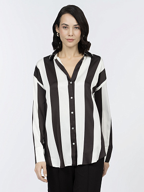 Рубашка в широкую полоску
