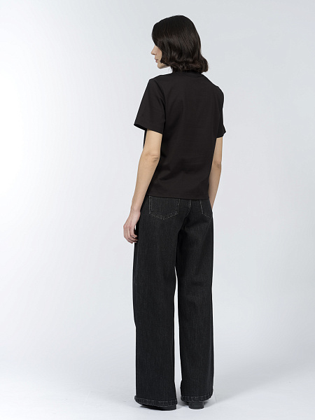 Базовая футболка из мерсеризованного хлопка