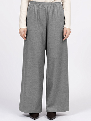 Прямые брюки из мягкой шерстяной ткани