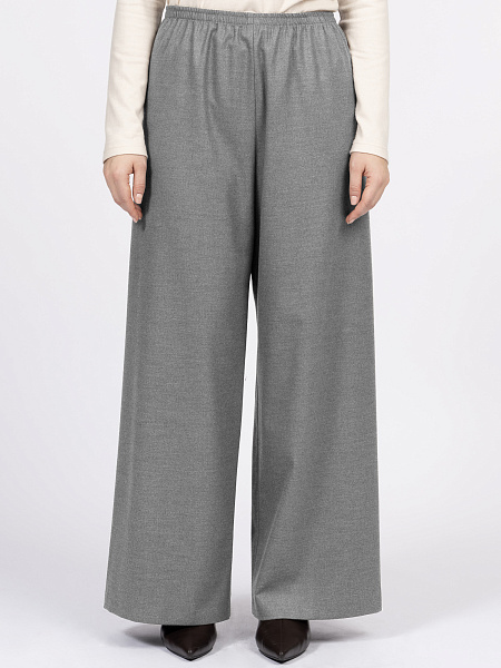 Прямые брюки из мягкой шерстяной ткани