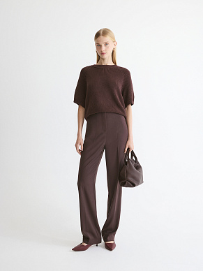 Классические брюки в шоколадном цвете